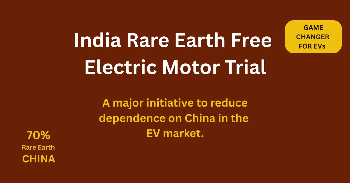 Rare Earth Free EV Motor Trial